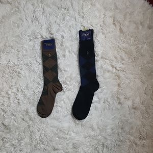 Polo Ralph Lauren Argyle Men's Dress Socks Business Professional - Brand New NWT